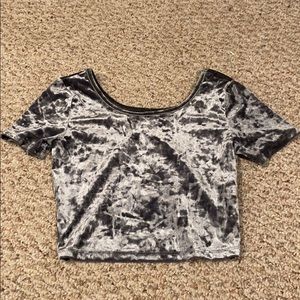 Velvet Crop Top